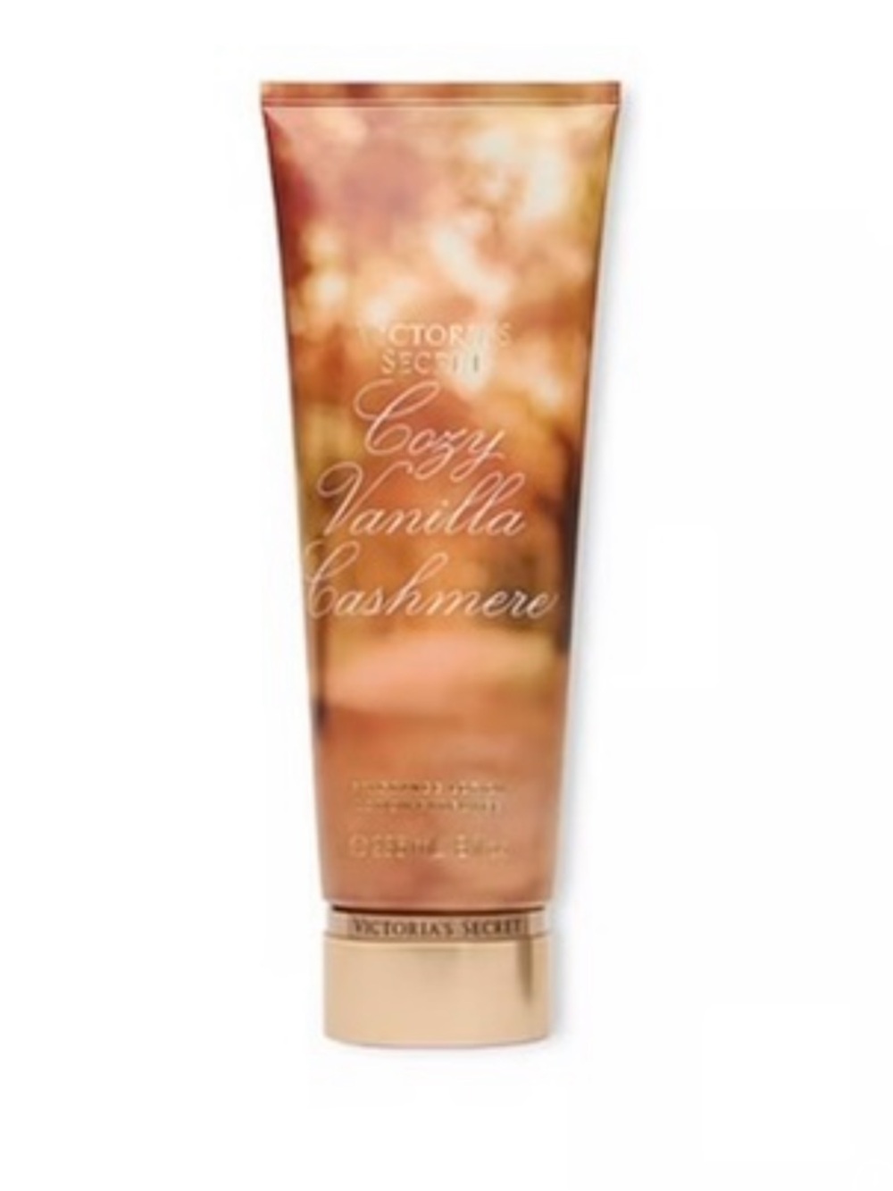 Victoria's Secret Cozy Vanilla Cashmere Lotion - Bronze Brown Packaging